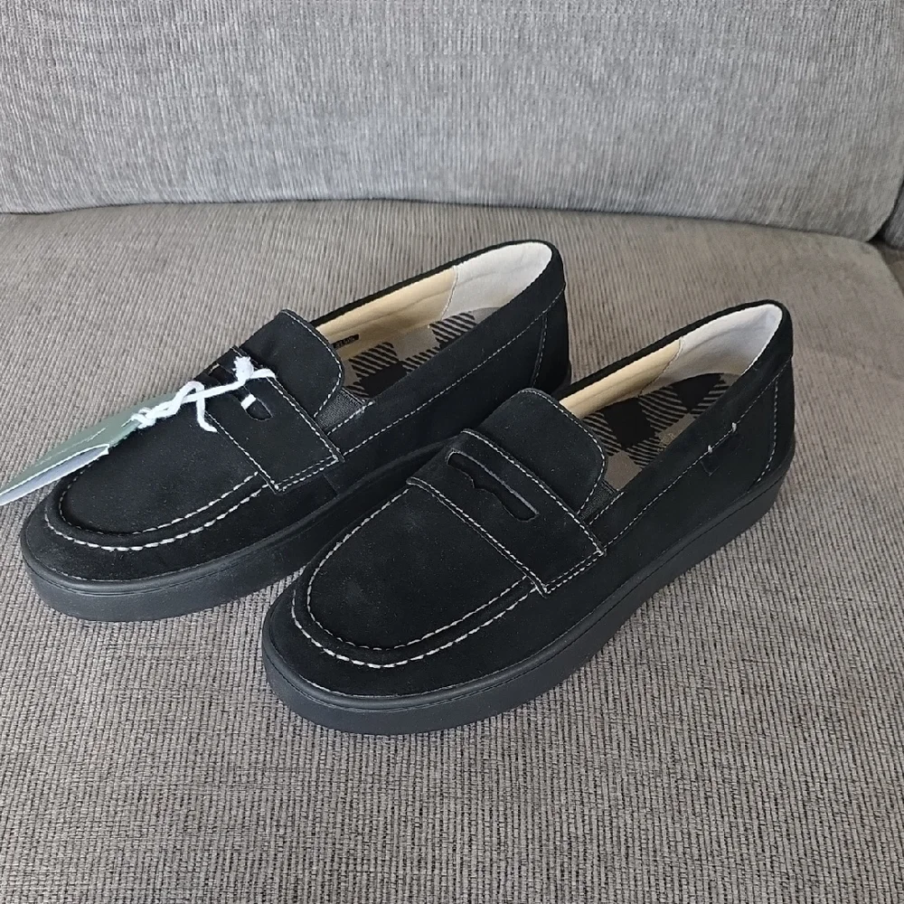 Womens Black Penny Loafers By Waco Shoe Co, Size 8.5, New In Box‎